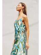 Painted Waves Cutout Dress-Dresses-Vixen Collection, Day Spa and Women's Boutique Located in Seattle, Washington