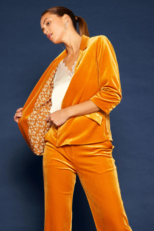 Charlize Velvet Blazer-Blazers-Vixen Collection, Day Spa and Women's Boutique Located in Seattle, Washington