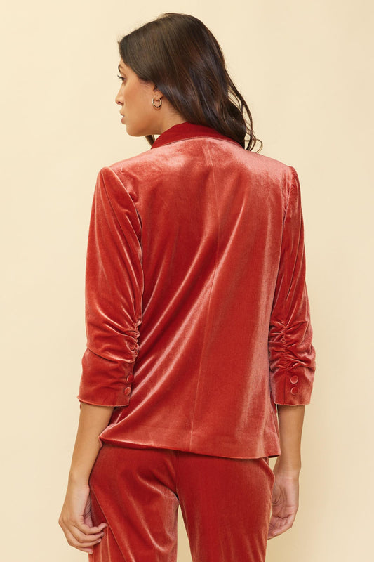 Charlize Velvet Blazer-Blazers-Vixen Collection, Day Spa and Women's Boutique Located in Seattle, Washington
