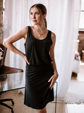 Casual black tank clearance dress