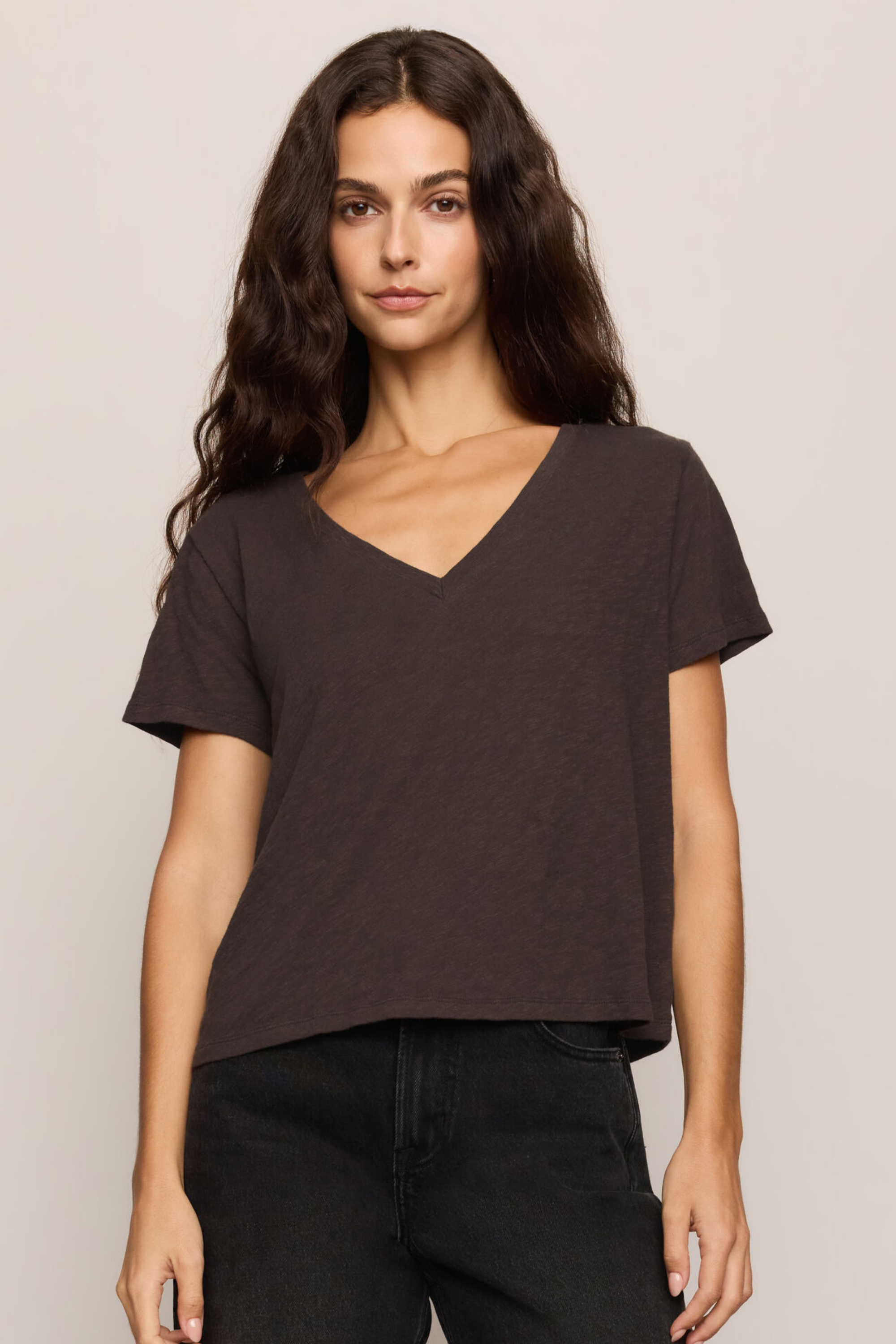 Nomad V-Neck Tee-Short Sleeves-Vixen Collection, Day Spa and Women's Boutique Located in Seattle, Washington