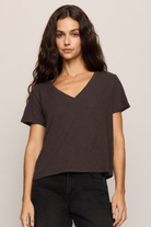 Nomad V-Neck Tee-Short Sleeves-Vixen Collection, Day Spa and Women's Boutique Located in Seattle, Washington