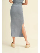 Nora Knitted Midi Skirt-Skirts-Vixen Collection, Day Spa and Women's Boutique Located in Seattle, Washington