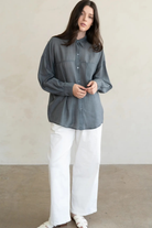 Ocean Mist Button Down-Long Sleeves-Vixen Collection, Day Spa and Women's Boutique Located in Seattle, Washington