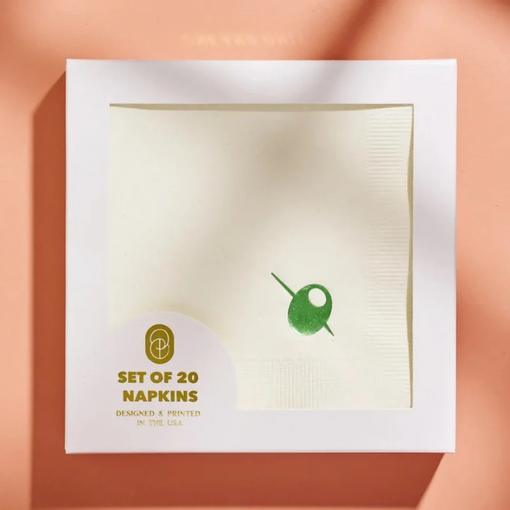 Art Deco Cocktail Napkins-Barware-Vixen Collection, Day Spa and Women's Boutique Located in Seattle, Washington