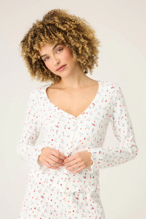 La Rose Cardigan-Loungewear Tops-Vixen Collection, Day Spa and Women's Boutique Located in Seattle, Washington