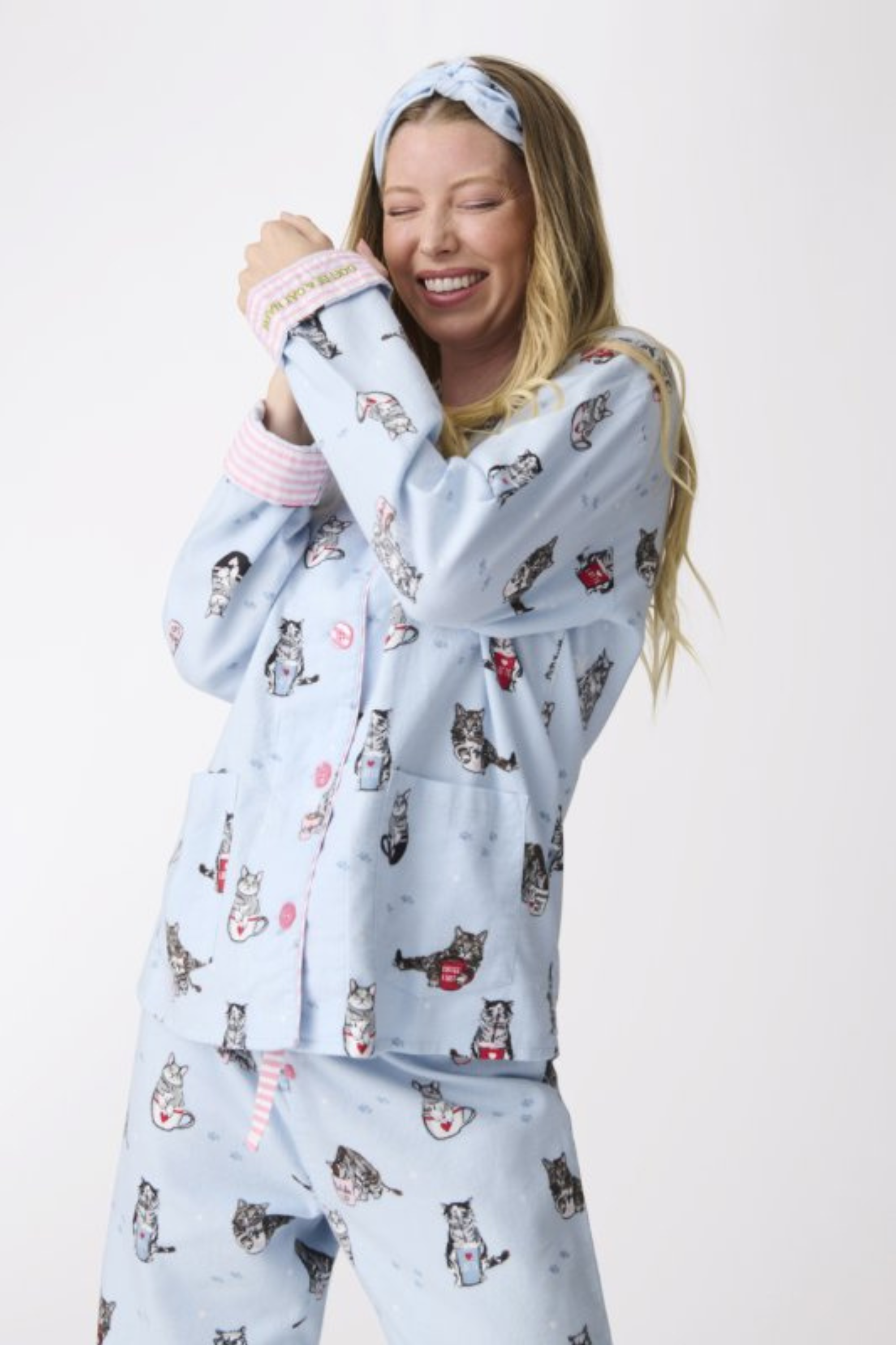 Coffee & Cat Naps Flannel PJ Set-Loungewear Set-Vixen Collection, Day Spa and Women's Boutique Located in Seattle, Washington