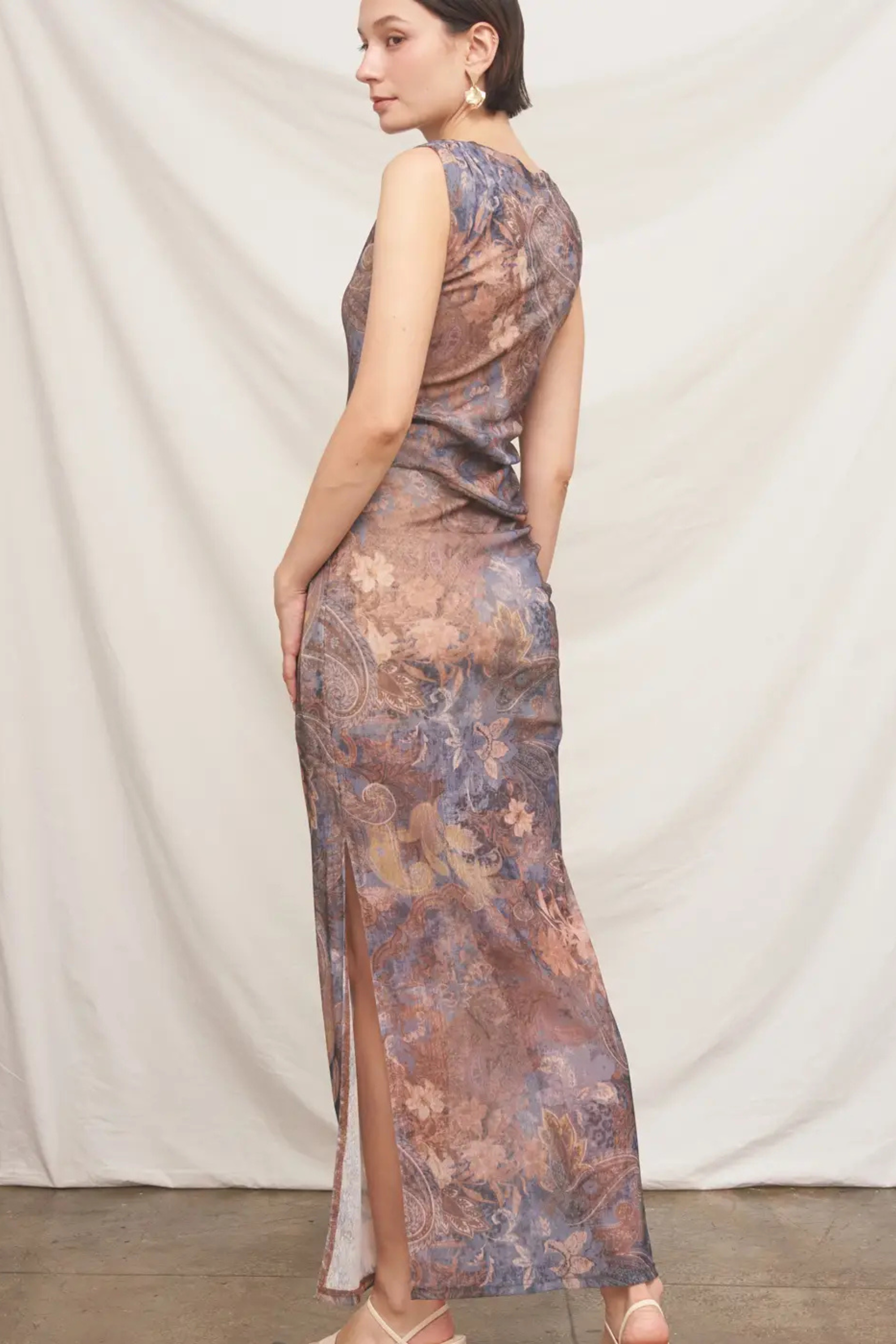 Paisley Party Dress-Dresses-Vixen Collection, Day Spa and Women's Boutique Located in Seattle, Washington
