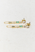 Paraiba Droplet Earrings-Earrings-Vixen Collection, Day Spa and Women's Boutique Located in Seattle, Washington