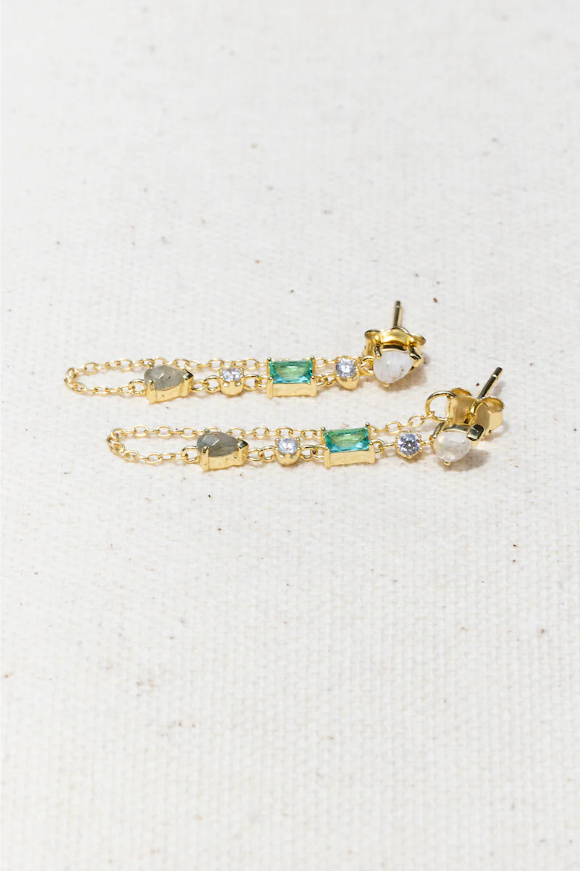 Paraiba Droplet Earrings-Earrings-Vixen Collection, Day Spa and Women's Boutique Located in Seattle, Washington