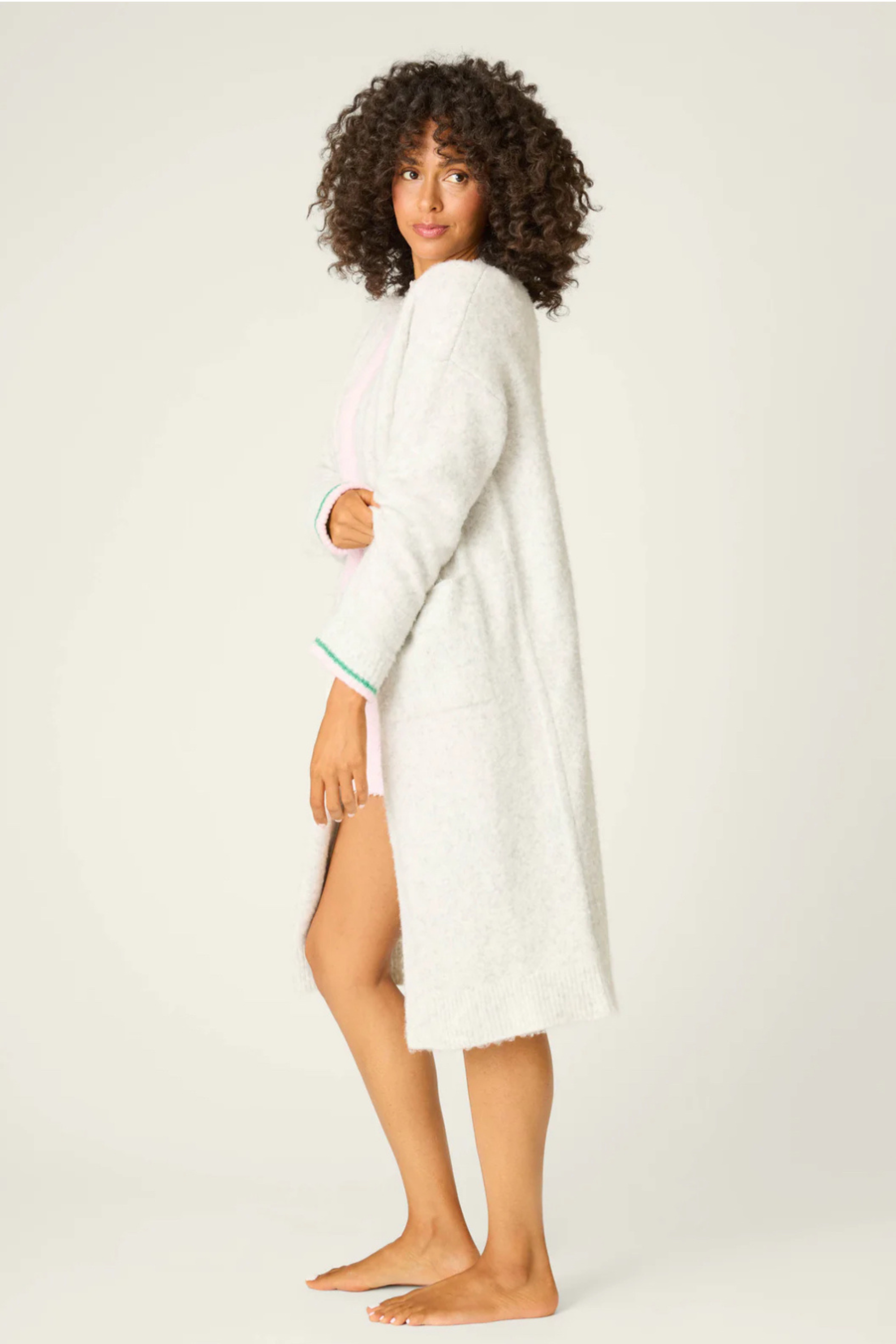 Peace & Pawlidays Cardigan-Loungewear Tops-Vixen Collection, Day Spa and Women's Boutique Located in Seattle, Washington