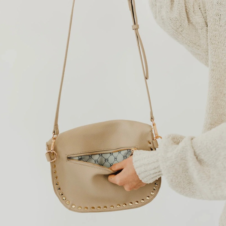 Pebble Sabrina Studded Bum Bag-Bags + Wallets-Vixen Collection, Day Spa and Women's Boutique Located in Seattle, Washington