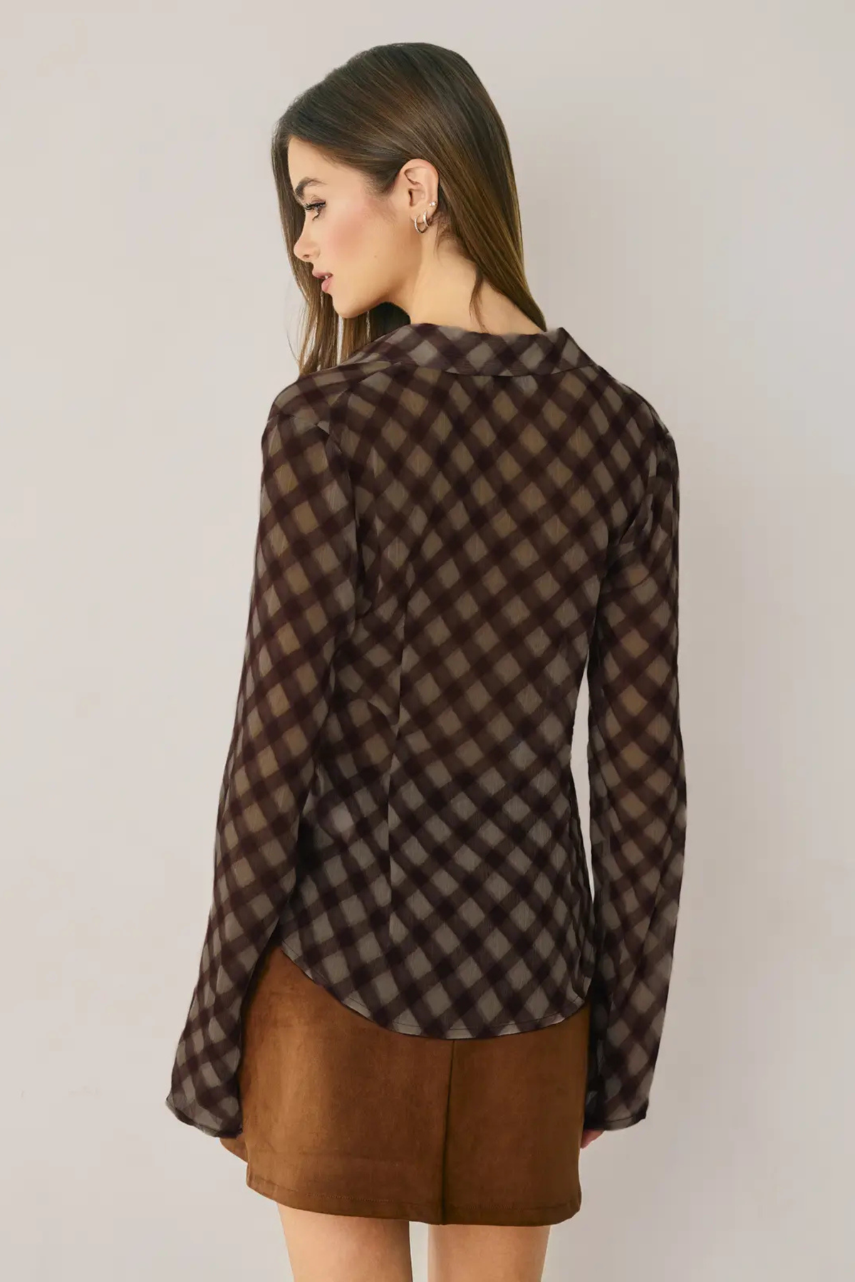 Perfect In Plaid Top-Long Sleeves-Vixen Collection, Day Spa and Women's Boutique Located in Seattle, Washington