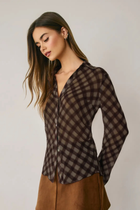 Perfect In Plaid Top-Long Sleeves-Vixen Collection, Day Spa and Women's Boutique Located in Seattle, Washington