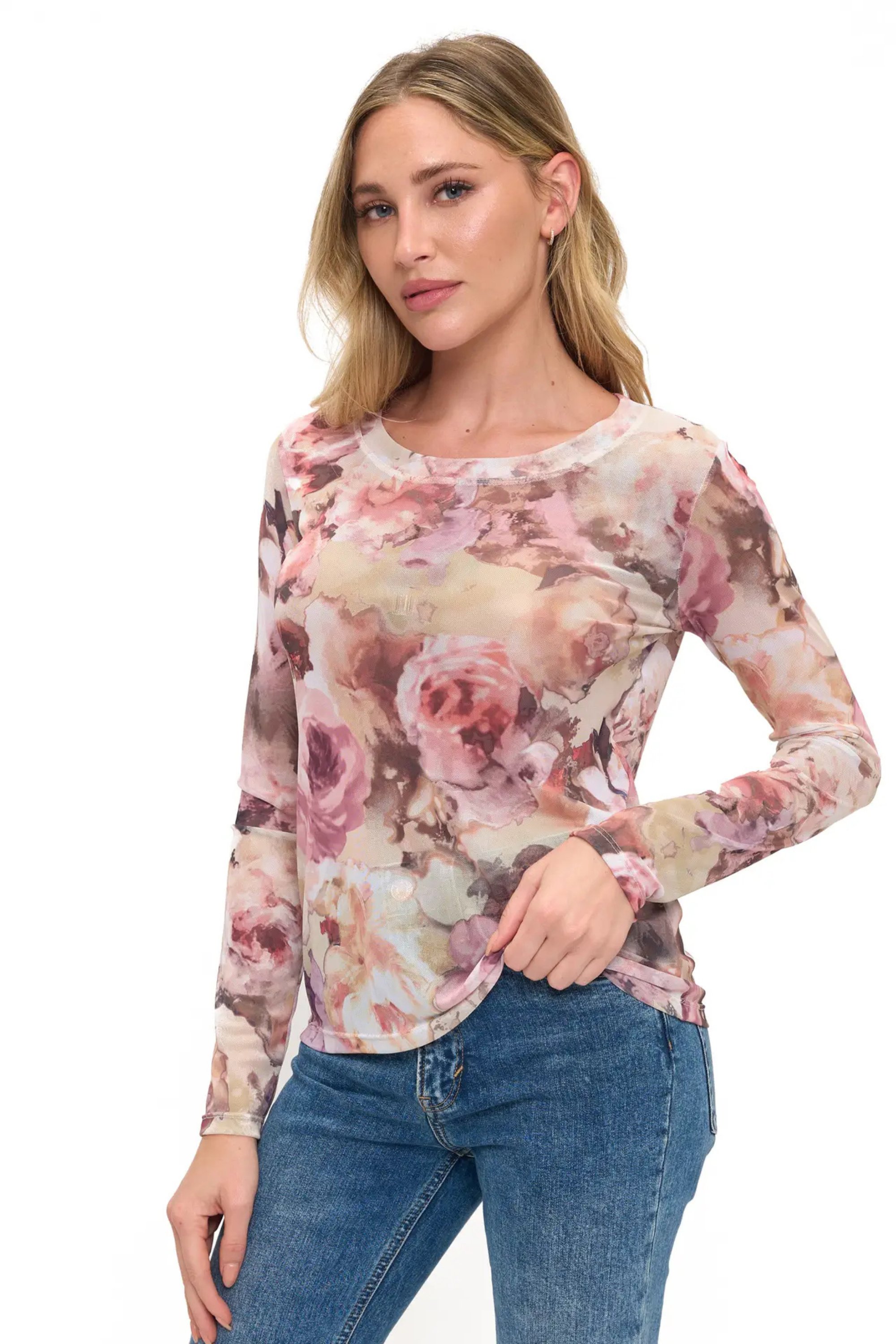 Petal Sheer Long Sleeve-Long Sleeves-Vixen Collection, Day Spa and Women's Boutique Located in Seattle, Washington