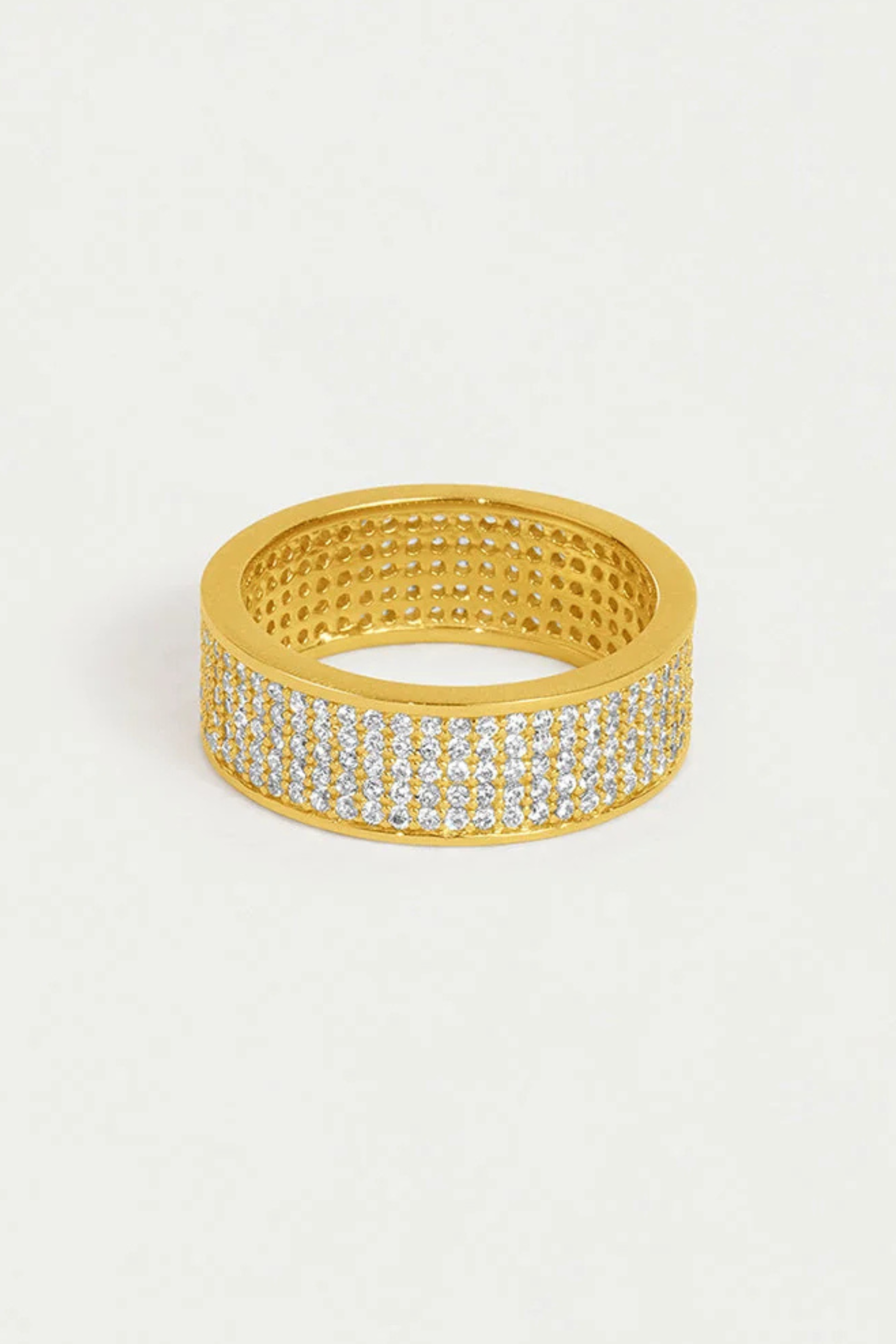 Petit Pave Thick Stacking Ring-Rings-Vixen Collection, Day Spa and Women's Boutique Located in Seattle, Washington