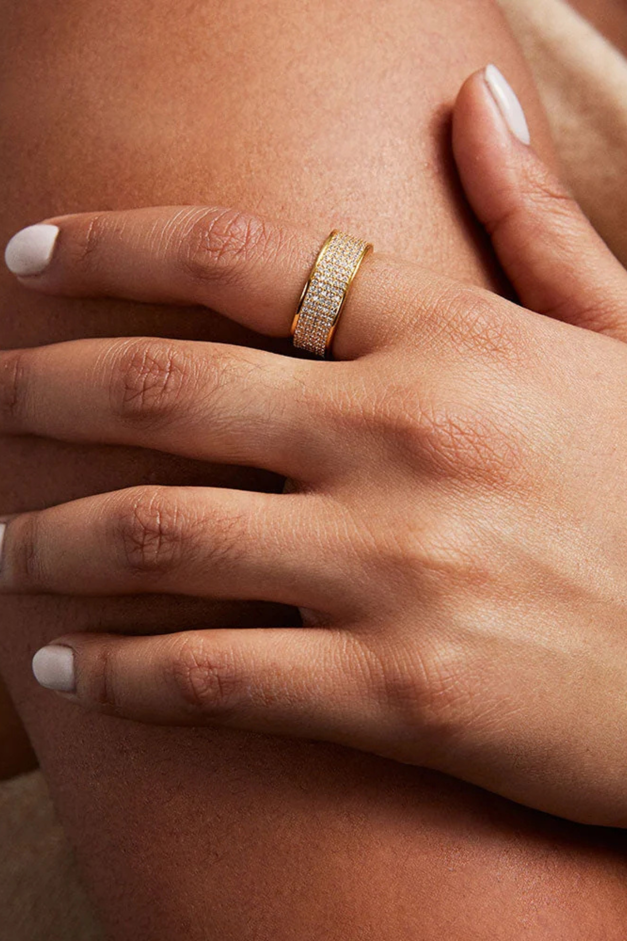 Petit Pave Thick Stacking Ring-Rings-Vixen Collection, Day Spa and Women's Boutique Located in Seattle, Washington