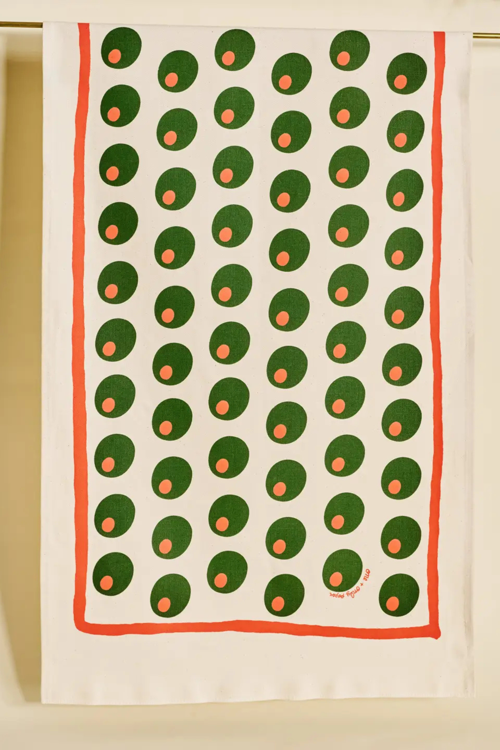 Dirty Martini Olive Cotton Tea Towel-Tea Towels-Vixen Collection, Day Spa and Women's Boutique Located in Seattle, Washington