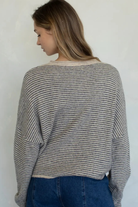Pin Stripe Babe Cardigan-Sweaters-Vixen Collection, Day Spa and Women's Boutique Located in Seattle, Washington