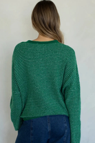Pin Stripe Babe Cardigan-Sweaters-Vixen Collection, Day Spa and Women's Boutique Located in Seattle, Washington