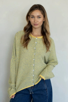 Pin Stripe Babe Cardigan-Sweaters-Vixen Collection, Day Spa and Women's Boutique Located in Seattle, Washington