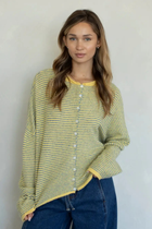 Pin Stripe Babe Cardigan-Sweaters-Vixen Collection, Day Spa and Women's Boutique Located in Seattle, Washington