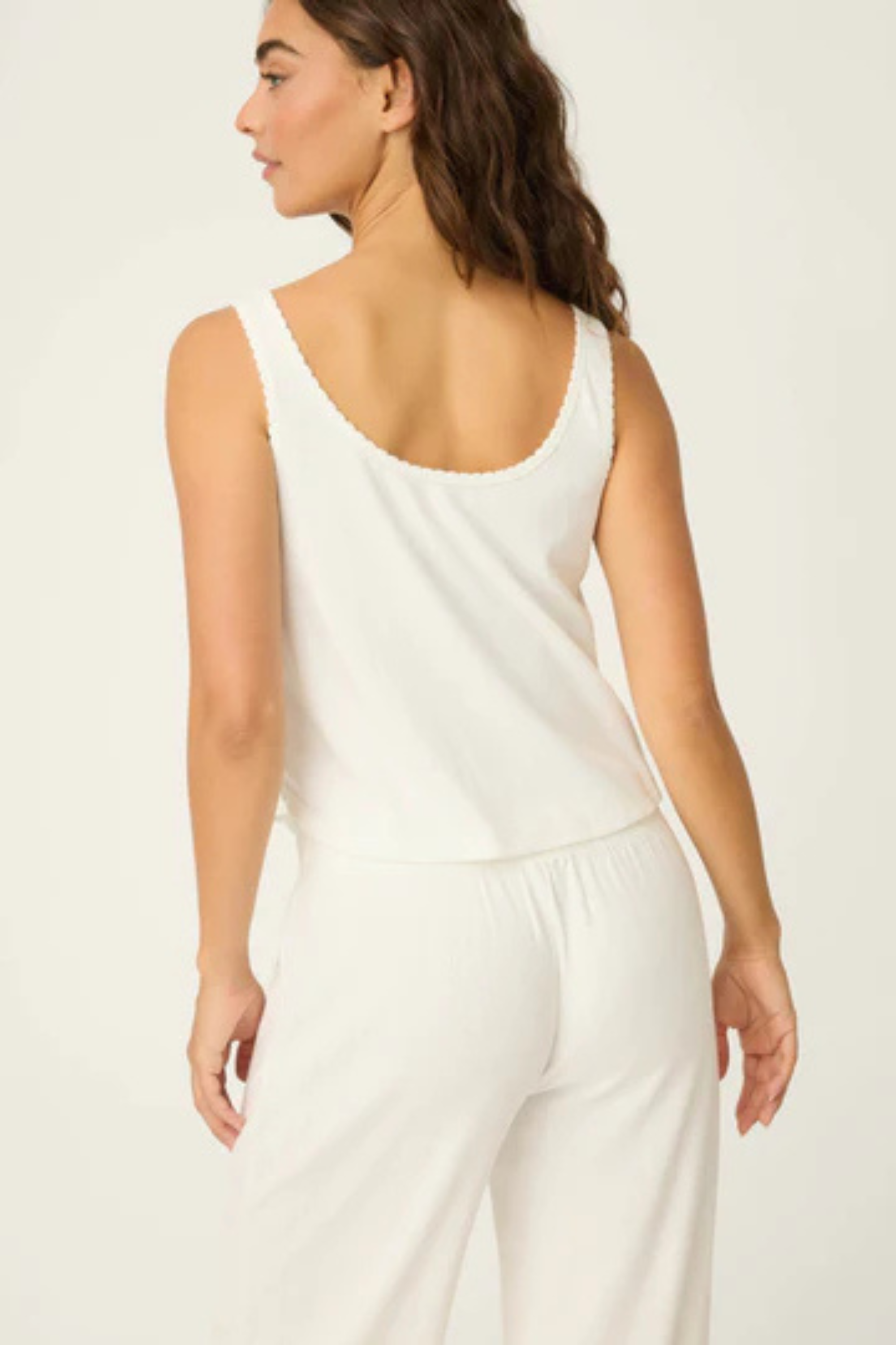 Pointelle Essentials Tank-Loungewear Tops-Vixen Collection, Day Spa and Women's Boutique Located in Seattle, Washington