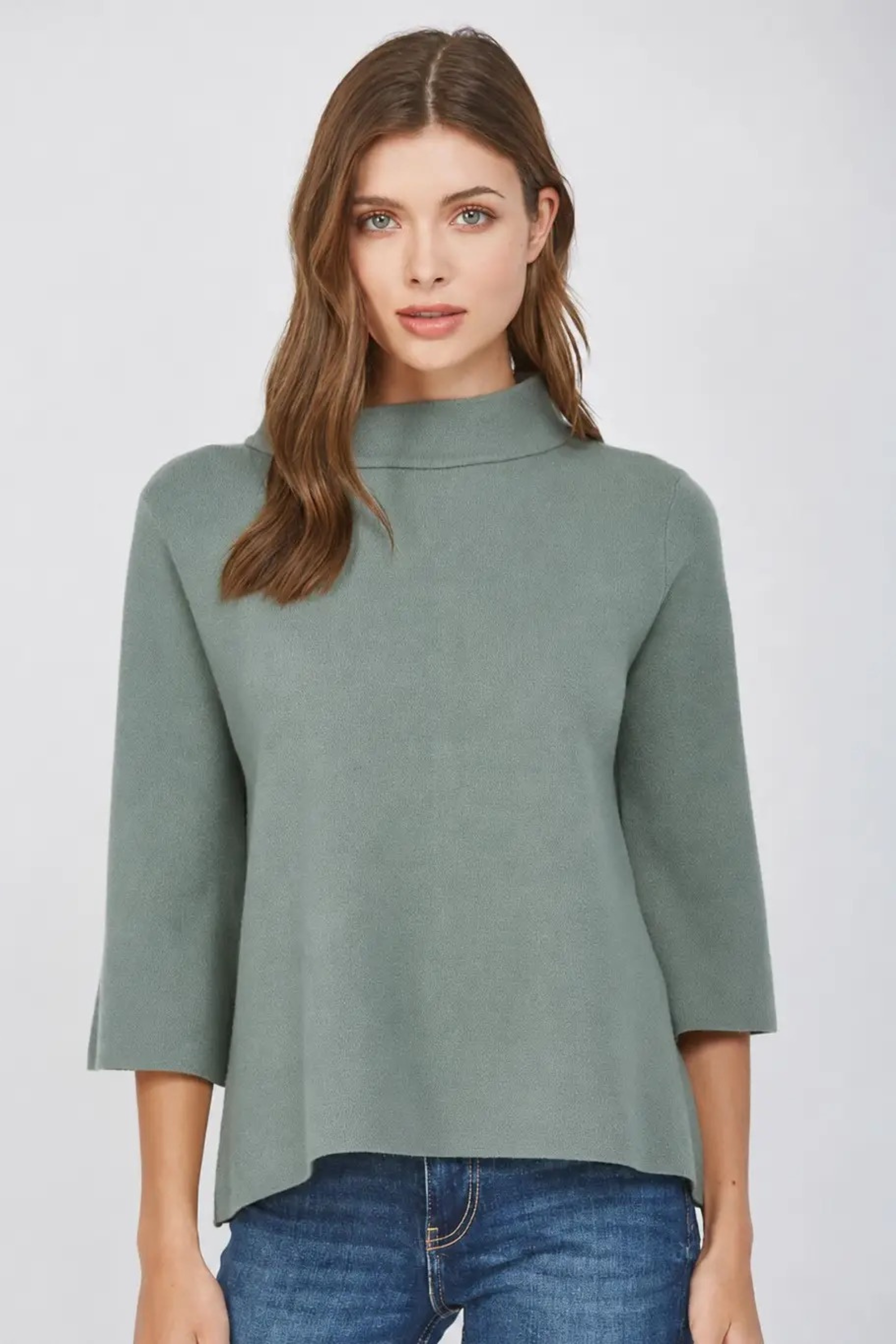 Powder Bell Sleeve Top-Tops-Vixen Collection, Day Spa and Women's Boutique Located in Seattle, Washington