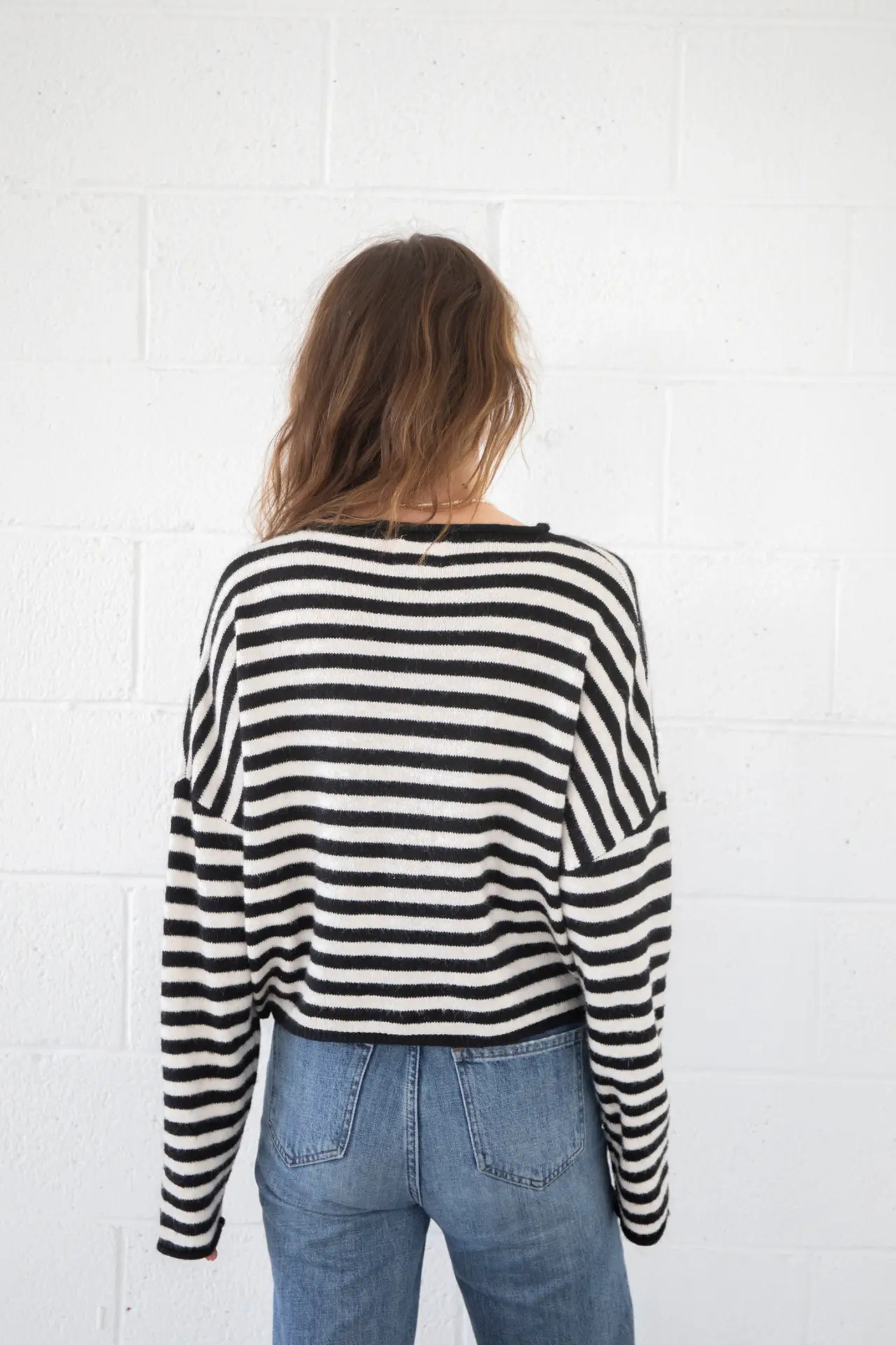 Pretty Piper Striped Cardigan-Sweaters-Vixen Collection, Day Spa and Women's Boutique Located in Seattle, Washington