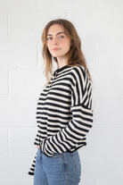 Pretty Piper Striped Cardigan-Sweaters-Vixen Collection, Day Spa and Women's Boutique Located in Seattle, Washington