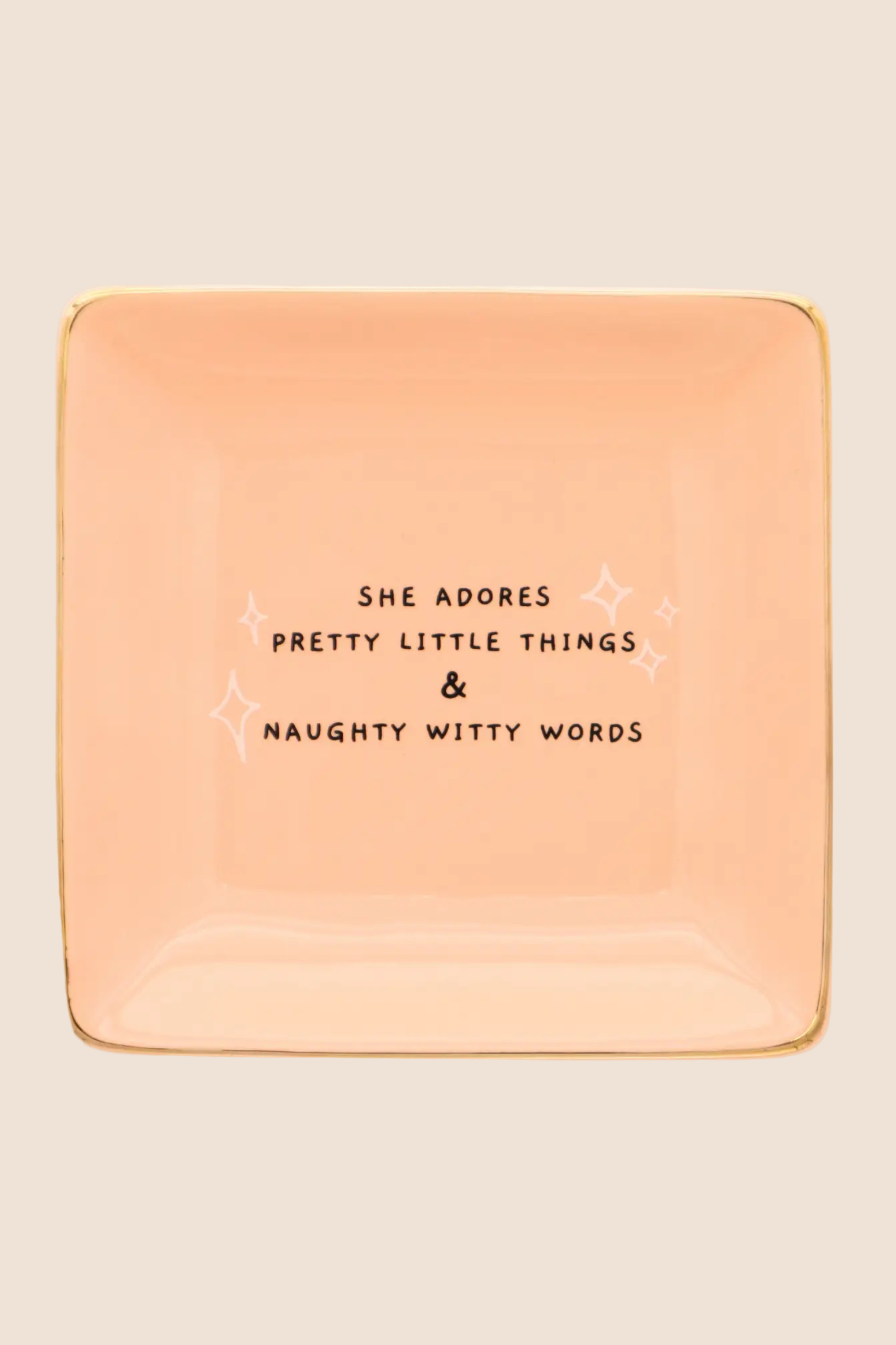 Properly Improper Trinket Tray-Home Decor-Vixen Collection, Day Spa and Women's Boutique Located in Seattle, Washington