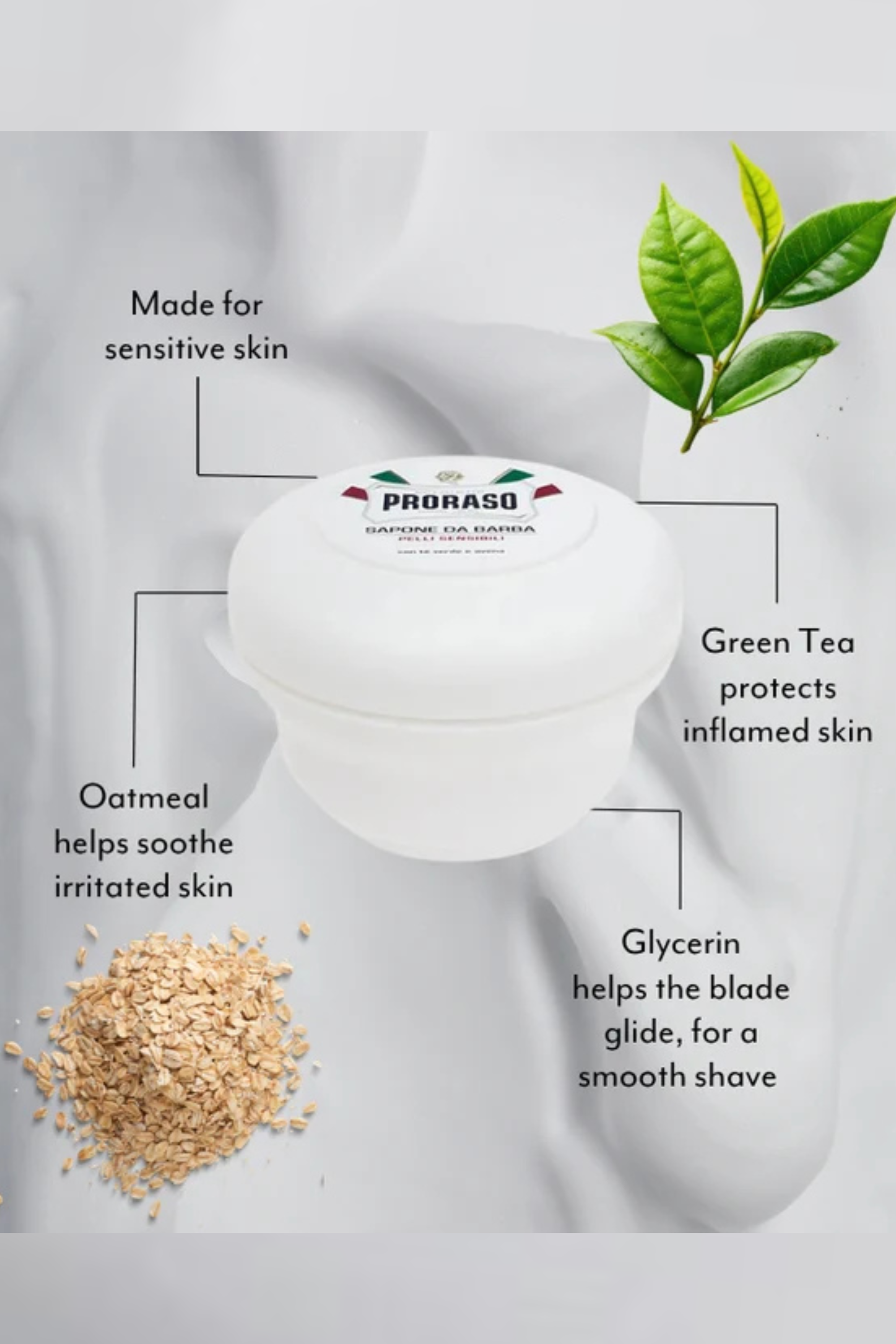 Prorasa Shave Soap Jar for Sensitive Skin-Beauty-Vixen Collection, Day Spa and Women's Boutique Located in Seattle, Washington