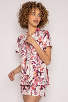 Palms PJ Set Scat-Loungewear Set-Vixen Collection, Day Spa and Women's Boutique Located in Seattle, Washington