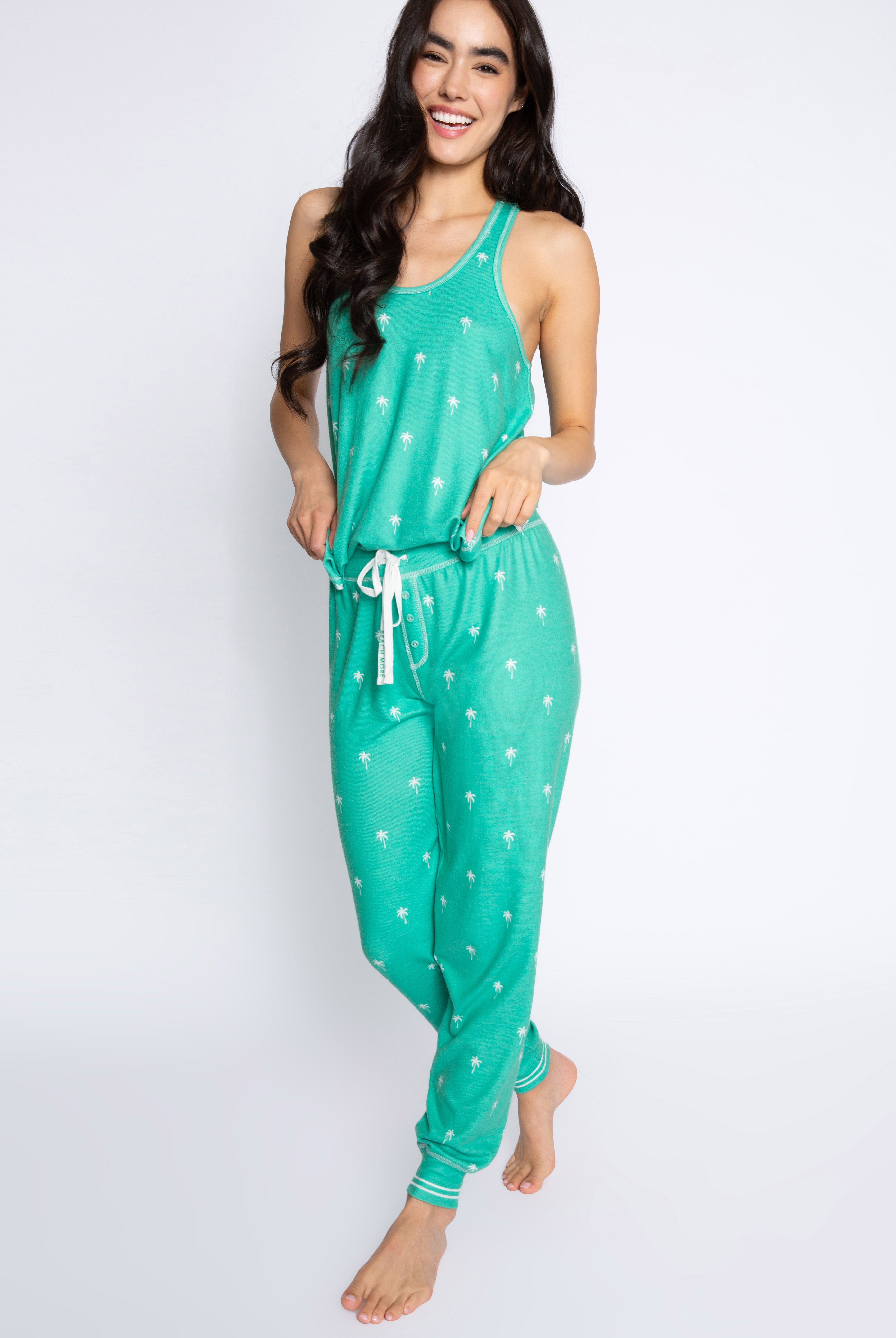 Beach More Worry Less Lounge Pants-Loungewear Bottoms-Vixen Collection, Day Spa and Women's Boutique Located in Seattle, Washington
