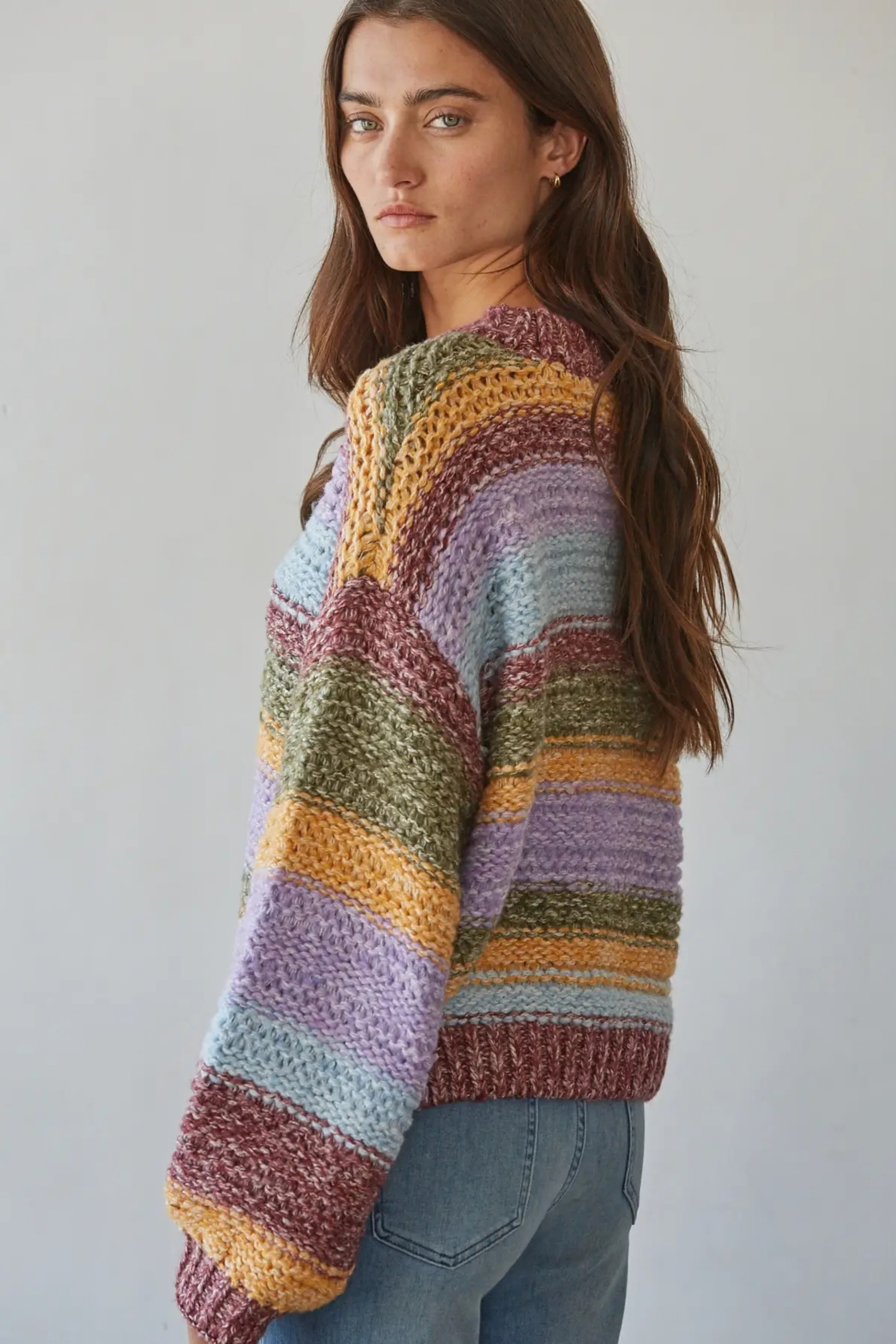 Rainbow Girl Sweater-Sweaters-Vixen Collection, Day Spa and Women's Boutique Located in Seattle, Washington