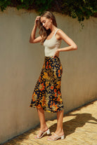 Retro Tropics Midi Skirt-Skirts-Vixen Collection, Day Spa and Women's Boutique Located in Seattle, Washington