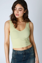 Reversible Ribbed Crop Top-Tank Tops-Vixen Collection, Day Spa and Women's Boutique Located in Seattle, Washington