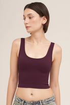 Reversible Ribbed Crop Top-Tank Tops-Vixen Collection, Day Spa and Women's Boutique Located in Seattle, Washington