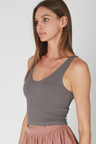 Reversible Ribbed Crop Top-Tank Tops-Vixen Collection, Day Spa and Women's Boutique Located in Seattle, Washington