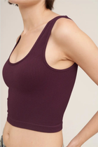Reversible Ribbed Crop Top-Tank Tops-Vixen Collection, Day Spa and Women's Boutique Located in Seattle, Washington