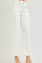 Risen Cuffed Barrel Leg Jeans-Denim-Vixen Collection, Day Spa and Women's Boutique Located in Seattle, Washington