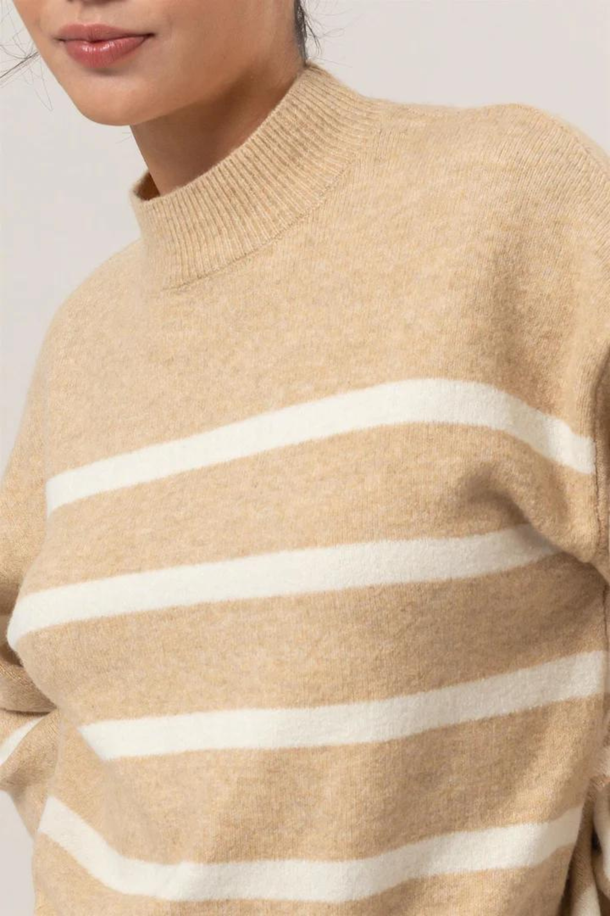 San Louis Striped Sweater-Sweaters-Vixen Collection, Day Spa and Women's Boutique Located in Seattle, Washington