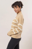 San Louis Striped Sweater-Sweaters-Vixen Collection, Day Spa and Women's Boutique Located in Seattle, Washington