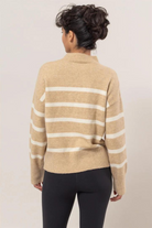 San Louis Striped Sweater-Sweaters-Vixen Collection, Day Spa and Women's Boutique Located in Seattle, Washington