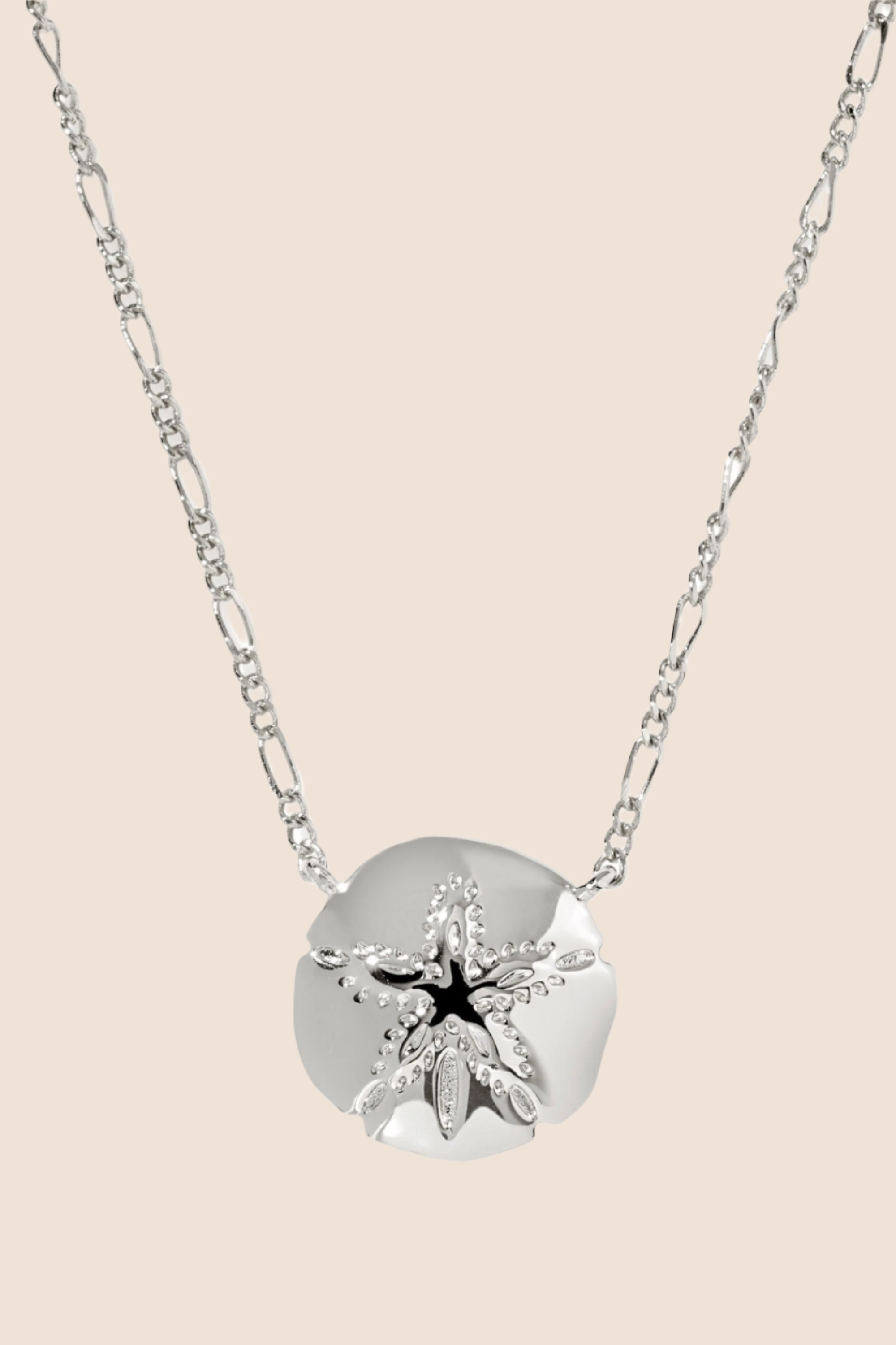 Sand Dollar Short Pendant Necklace-Necklaces-Vixen Collection, Day Spa and Women's Boutique Located in Seattle, Washington