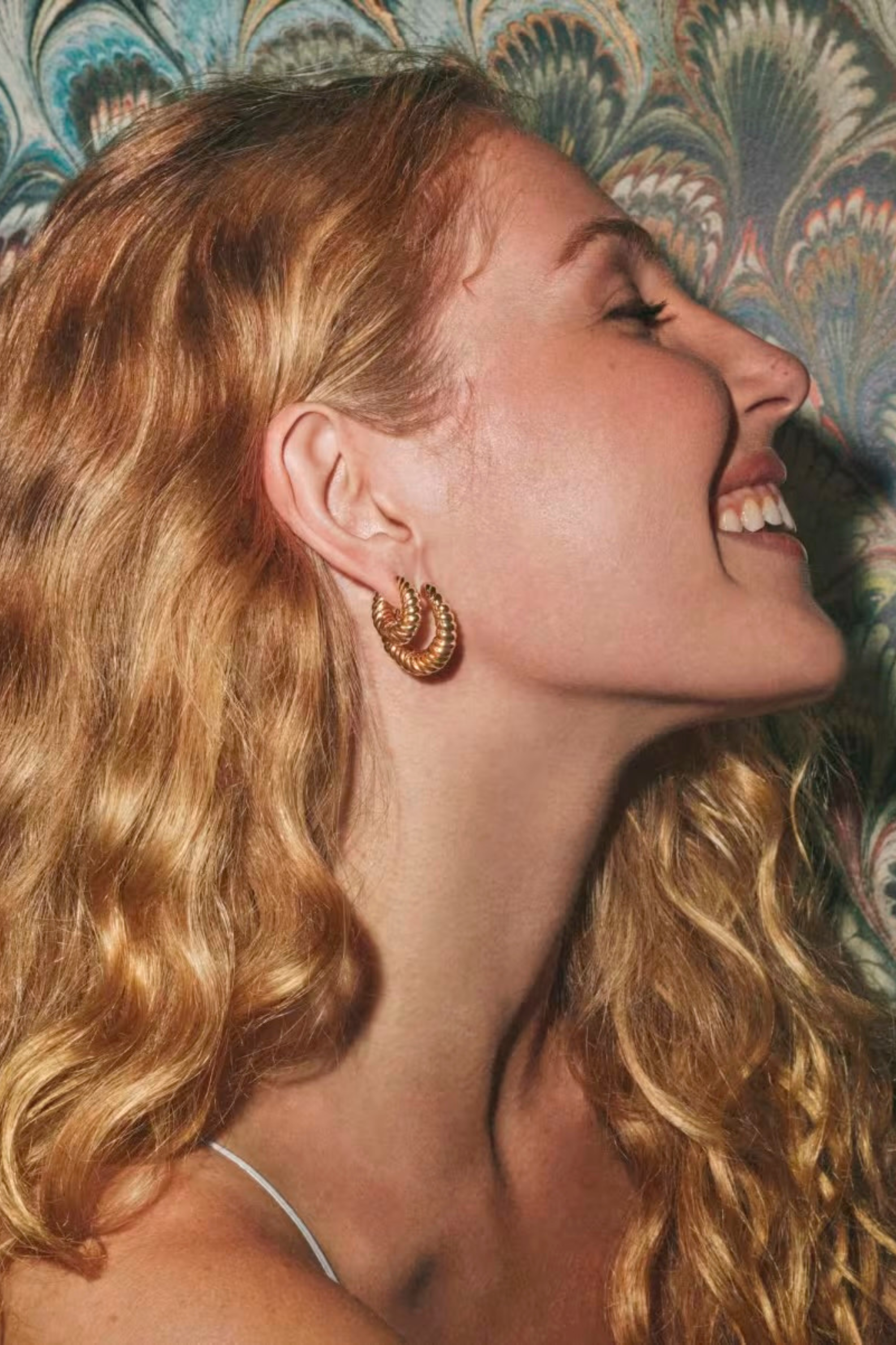Sandy Huggie Earring-Earrings-Vixen Collection, Day Spa and Women's Boutique Located in Seattle, Washington