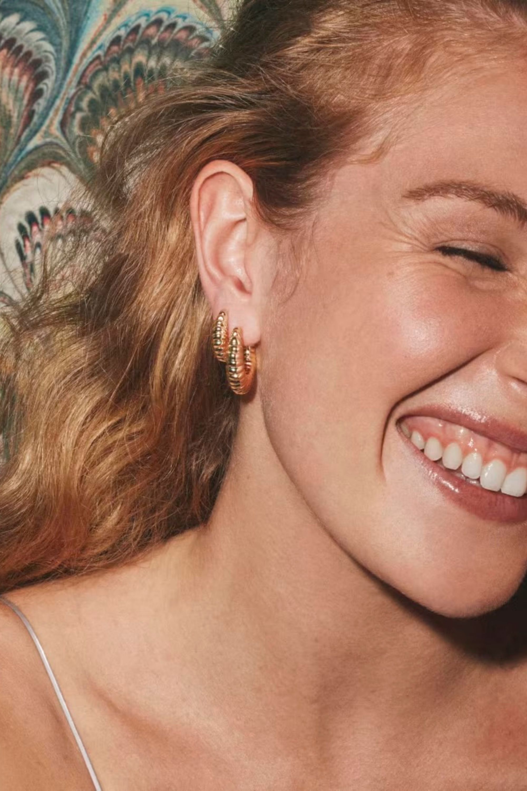 Sandy Huggie Earring-Earrings-Vixen Collection, Day Spa and Women's Boutique Located in Seattle, Washington