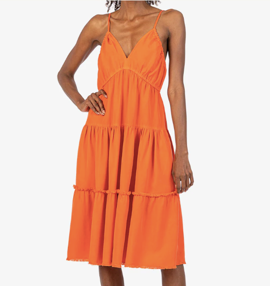 Zaniah Sundress In Tangerine-Dresses-Vixen Collection, Day Spa and Women's Boutique Located in Seattle, Washington