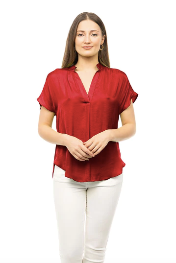 Mindy Top Jewel Tones-Short Sleeves-Vixen Collection, Day Spa and Women's Boutique Located in Seattle, Washington
