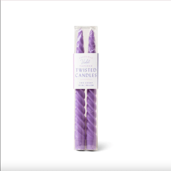 Twisted Flickering Taper 10"-Candles-Vixen Collection, Day Spa and Women's Boutique Located in Seattle, Washington